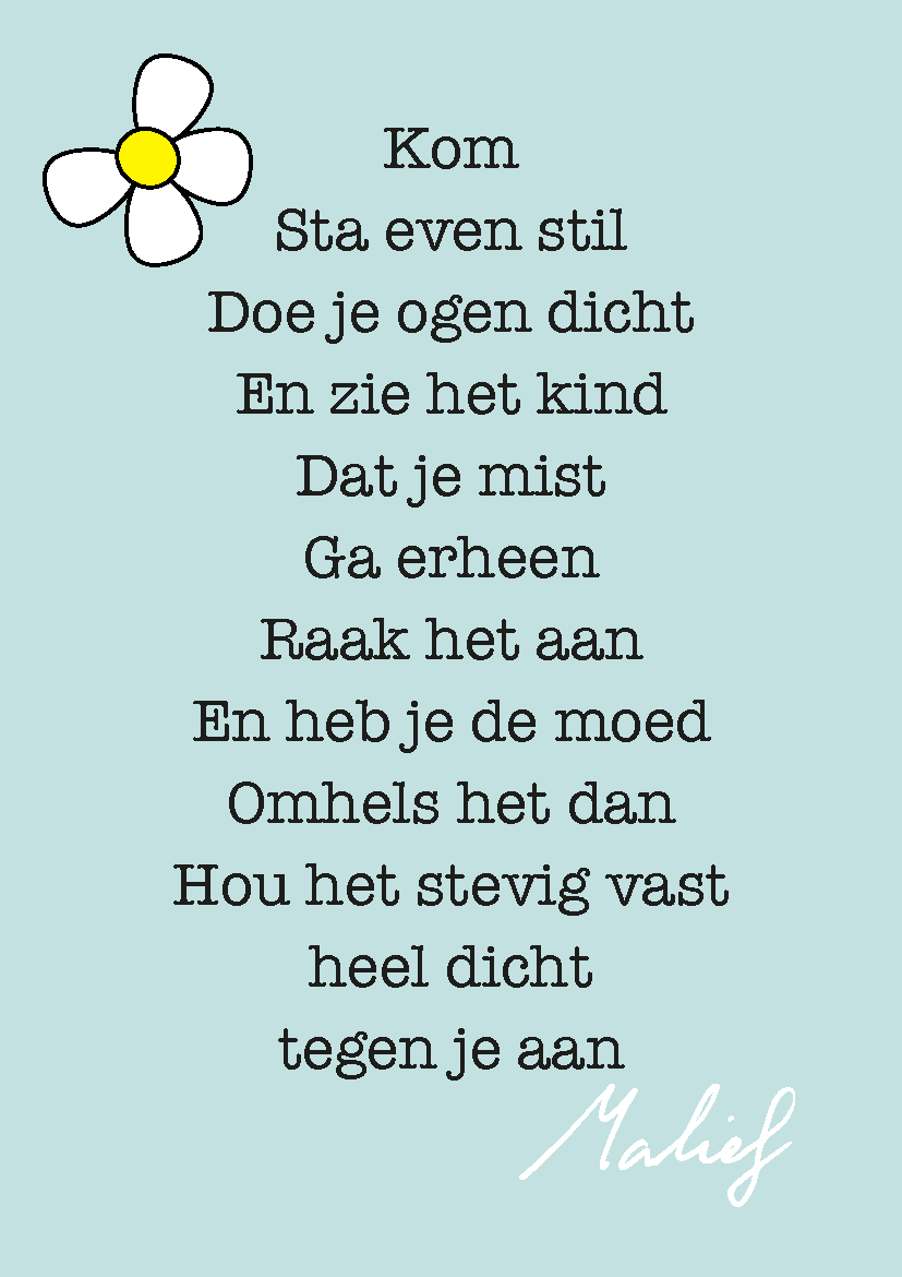 Postkaart 'Sta even stil' | Malief